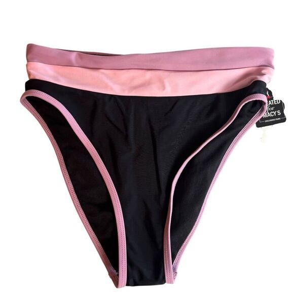 Salt + Cove Color Block Banded High Waist Bikini 2 Piece Swimsuit Size S/XS NEW - Picture 10 of 10